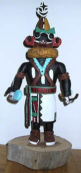 Hopi Kachina carving. This is symbolic of the Kachina spiritual