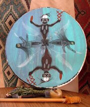 Drum for shamanic journey practice, Sedona, Arizona by Sandra Cosentino