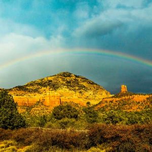 Thunder Mountain rainbow, Sedona